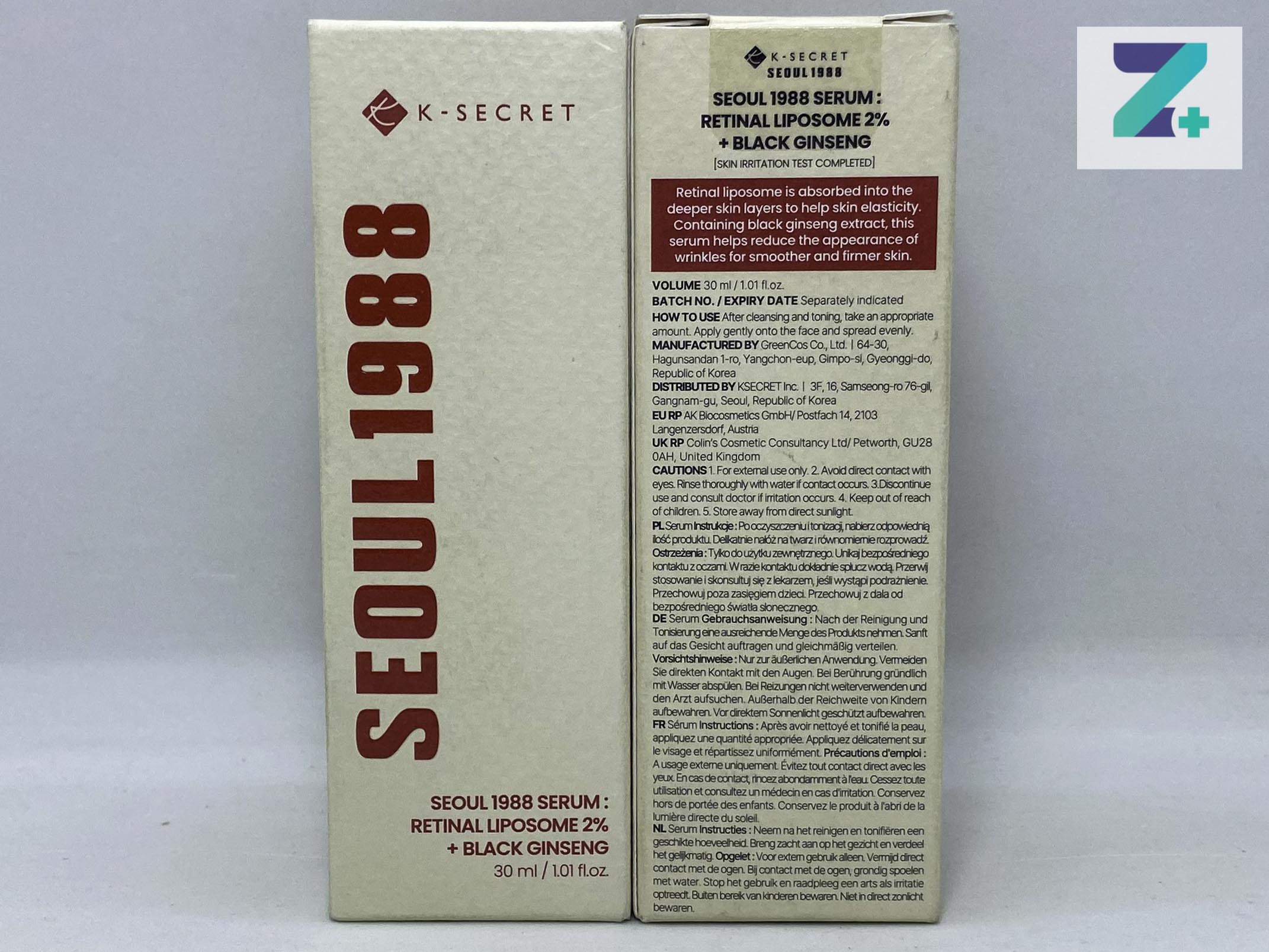 K-SECRET SEOUL 1988 RETINAL LIPOSOME 2%